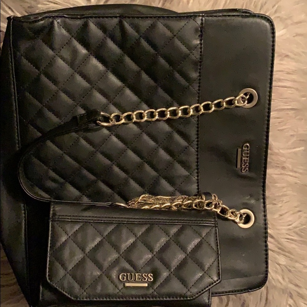 Hand bag and wallet to match